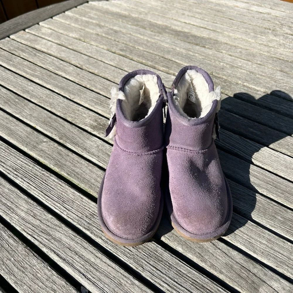Koolaburra‎ by UGG Victoria Mini Winter Boots Purple Suede Size 13 little girls